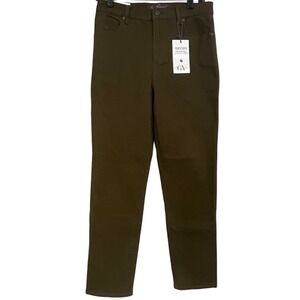 NWT Gloria Vanderbilt Amanda Jean Tapered Leg Classic Rise Size 8‎ Juniper Olive